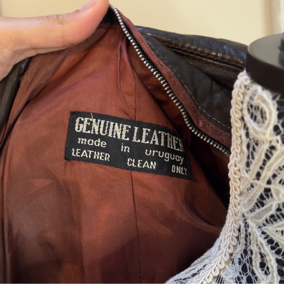 Vintage Brown Genuine Leather Jacket - Picture 7 of 11